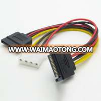 15Pin SATA Male to 4Pin IDE Female + SATA Female Power Cable