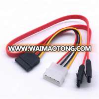 SATA 7pin+15pin to 7pin 4pin HDD combo cable SATA2 SATA3 IDC 22pin