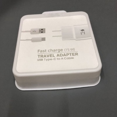 shenzhen 2 in 1 wall charger +micro /type c usb cable with package for s8